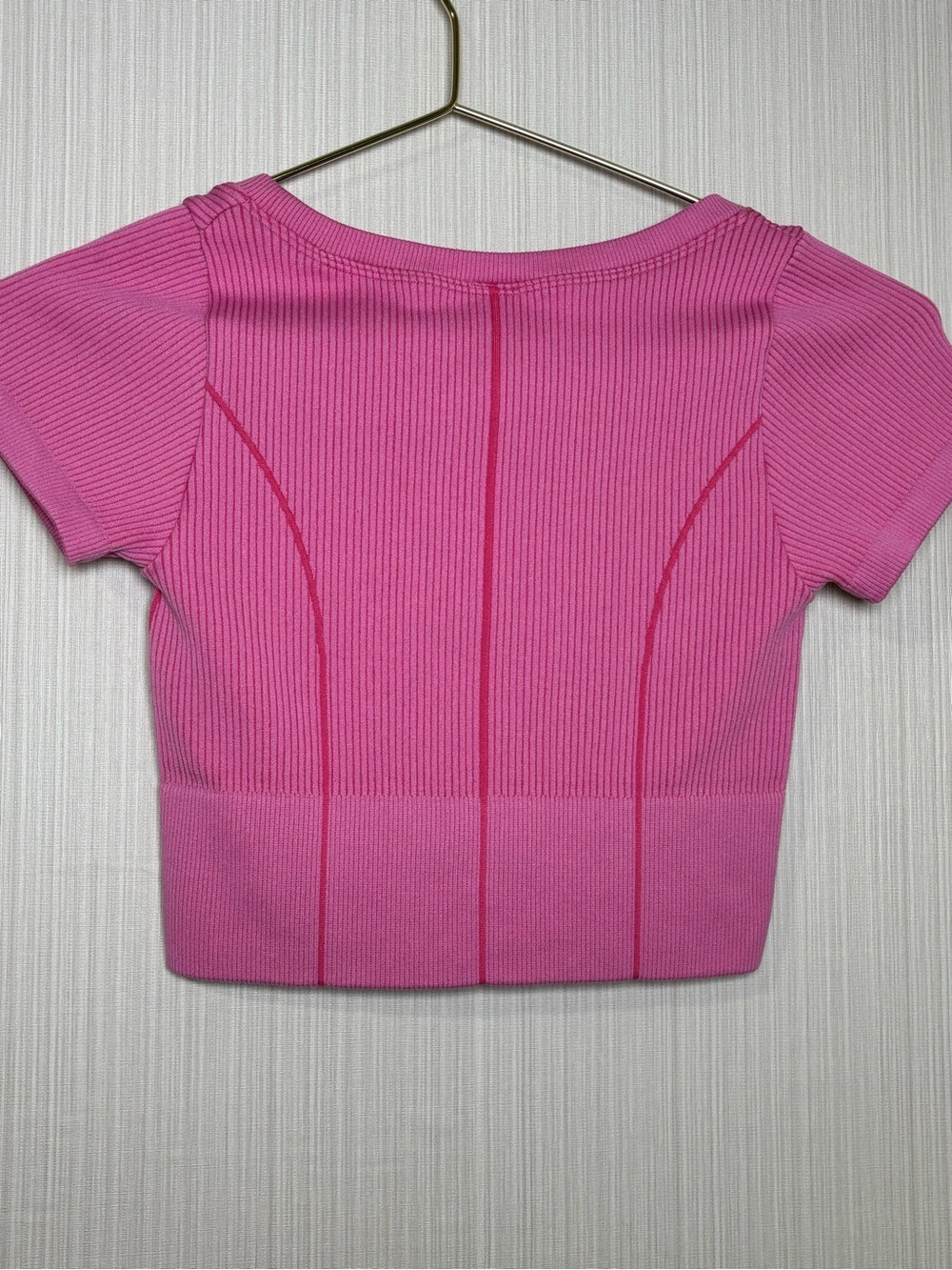 OFFLINE By Aerie Seamless Corset T-Shirt. Pink XXS - Picture 5 of 6